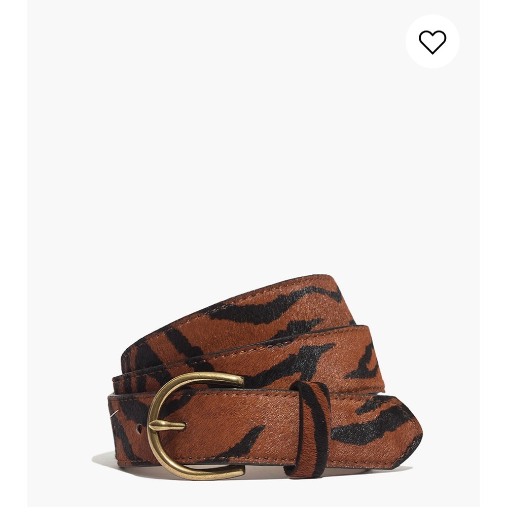 Madewell Calf Hair Belt Large New!